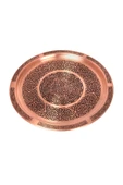 DMT  GAZİANTEP BAKIR ÇEREZLİK SETİ  KURUYEMİŞ  2 'LI SET(10cm X 3cm)(24CM TEPSİ) - 4