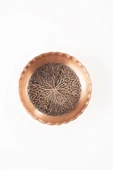 DMT  GAZİANTEP BAKIR ÇEREZLİK SETİ  KURUYEMİŞ  2 'LI SET(10cm X 3cm)(24CM TEPSİ) - 3
