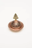 DMT  GAZİANTEP BAKIR EL İŞLEMESİ EL YAPIMI KAHVE YANI SUNUMLUK MİNİ LOKUMLUK (12cm*7cm 1mm kalınlık) - 1
