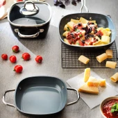 Schafer Gastronomie Master Seramik Tava 26 Cm-Siyah/Gri - 2