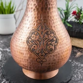 DMT COPPER Gaziantep Bakır El İşlemeli Otantik Sürahi (OTANTİK KUTULU) - 4
