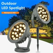 BAHÇE LED ARMATÜR paslanmaz dekoratif dış mekan Aydınlatma lamba spot gösteri Doğal Beyaz A-1305 18W 220V IP68 - 3