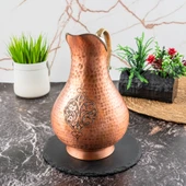 DMT COPPER Gaziantep Bakır El İşlemeli Otantik Sürahi (OTANTİK KUTULU) - 7