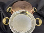 Gaziantep 21 cm Bakır EL Dövmesi Sahan Omlet Yumurta Tavası Mıhlama Sahan 1.sınıf (kalaylı)ÇİRTİKLİ - 3