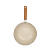 Schafer Ceramoni Seramik Wok Tava 28 Cm-Krem - 4