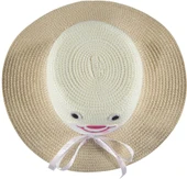 Kız Çocuk Hasır Fötr Plaj Şapka Rattan Model 5/10 YAŞ - 4
