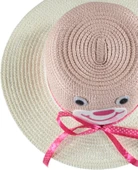 Kız Çocuk Hasır Fötr Plaj Şapka Rattan Model 5/10 YAŞ - 3