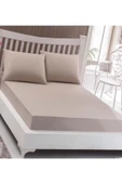 Çift Kişilik Kahverengi Çarşaf Ve Yastık Kılıfı - 1