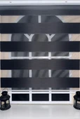 StorBurada Pileli Antrasit Zebra Stor Kaliteli Güneşlik Perde STB-131  Gri 130 x 260 thumbnail 3