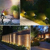 BAHÇE LED ARMATÜR paslanmaz dekoratif dış mekan Aydınlatma lamba spot gösteri Sıcak Beyaz A-1305 18W 220V IP68 - 10