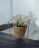 Dekoratif Standlı Beyaz Lavanta Yapay Çiçek – Şık ve Doğal Tasarım thumbnail 2