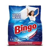 Bingo Matik Ultra Beyaz 1,5 kg + Renkliler 1,5 kg Toz Deterjan 2 li Set - 2