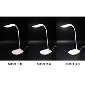 Powermaster PM-19316 5 Volt - 0.5 Amper Dokunmatik Tuşlu 14 Ledli Şarjlı Portatif Masa Lambası thumbnail 3