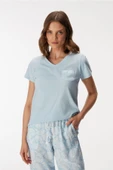 MAN11351 11351 Kadın T-Shirt ve Pantolon Takım - 6