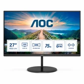 AOC Q27V4EA 27" 75Hz 4Ms HDMI+DP WQHD FreeSync IPS Vesa Monitör - 1