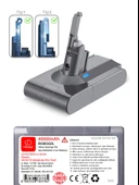 Dyson V8 SV10 Absolute Pro Tip24000mAh Uyumlu Pil Paketi / Bataryası DysV8-SV10-28 - 2