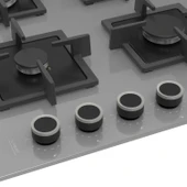 Ferre SC208 Gri Cam Ankastre Ocak (Döküm Izgara) thumbnail 4