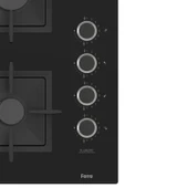 Ferre SC405 65 CM Wok Gözlü Siyah Cam Ankastre Ocak (Döküm Izgara) thumbnail 5