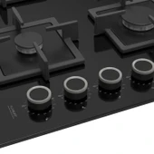 Ferre SC405 65 CM Wok Gözlü Siyah Cam Ankastre Ocak (Döküm Izgara) thumbnail 2