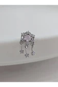 Rüya Kapanı Yıldız Model Kıkırdak Piercing Tragus Helix Silver Gümüş Renk Küpe - 1
