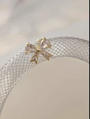 Fiyonk Kurdela Model Kıkırdak Piercing Tragus Helix Gold Renk Küpe - 2