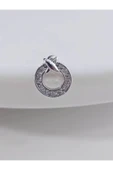 Halka X Artı Model Kıkırdak Piercing Tragus Helix Silver Gümüş Renk Küpe - 1
