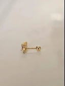 Deniz Atı Model Kıkırdak Piercing Tragus Helix Gold Renk Küpe - 2