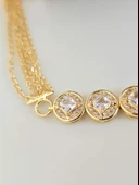 Elmas Model Zincir detaylı Çelik Bileklik thumbnail 3