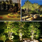 BAHÇE LED ARMATÜR paslanmaz dekoratif dış mekan Aydınlatma lamba spot gösteri Soğuk Beyaz A-1307 36W 220V IP68 - 5