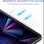 Mıknatıslı Stylus Kapasitif Dokunmatik Kalem Tüm Cihazlar Telefon ile Uyumlu Çizim Tasarım Tablet Kalemi - 12