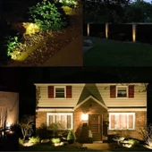 BAHÇE LED ARMATÜR paslanmaz dekoratif dış mekan Aydınlatma lamba spot gösteri Soğuk Beyaz A-1307 36W 220V IP68 - 7