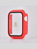 40mm Apple Watch Uyumlu Temperli Camlı Kasa  Kılıf ve Ekran Koruyucu Tek Parça - 4