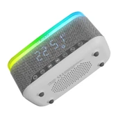 Mikado MD-W8 1200mAh 10W Gri Bluetooth-Usb-Kablosuz Şarj RGB-Gece Lambası Özellikli Alarmlı Saat Speaker Mikado - 3