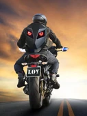 Prıme Karbon, Led Gözlü Motorcu Sırt Çantası Ledli Sırt Çantası, Telefon Kontrol Kask Taşıma Çantası - 2
