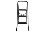 3 Basamaklı Metal Merdiven Hardy Siyah (1.30 Metre) thumbnail 1
