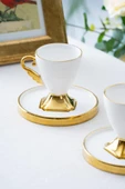Acar Cruz Duo Gold 2 Kişilik Kahve Fincan Takımı SCT-06167 - 2