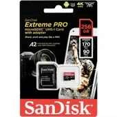 SanDisk Extreme Pro SDSDXXY-256G-GN4IN Class 10 UHS-I U3 V30 256 GB Hafıza Kartı - Outlet - 1