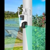4 Mp 3 Lensli Güneş Enerjili 4G Simkart Uyumlu Sesli Renkli Gece Görüşlü Solar Kamera - 3