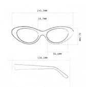 Okkia Lina Small Cat Güneş Gözlüğü Havana Mavisi thumbnail 8