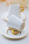 Acar Luno Duo Gold 2 Kişilik Kahve Fincan Takımı SCT-06171 - 2