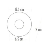 CATA Lion yuvarlak spot lamba siyah kasa sıva altı GU10 CT-5091 LED ışık (Ampul Hariç) - 2