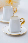 Acar Luno Duo Gold 2 Kişilik Kahve Fincan Takımı SCT-06171 - 1