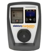 22kW 3 Faz 32A Tip 2 Soketli Elektrikli Araç Şarj İstasyonu Duvar Tipi - 3