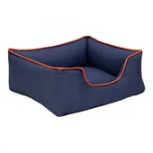Pet Comfort Alpha  Kedi ve Köpek Yatağı Lacivert w Turuncu Biye S 60x50cm - 2