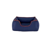 Pet Comfort Alpha  Kedi ve Köpek Yatağı Lacivert w Turuncu Biye S 60x50cm - 1