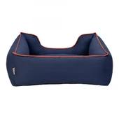 Pet Comfort Alpha  Köpek Yatağı Lacivert w Turuncu Biye M 80x65cm - 3