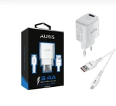 Auris Ch40 Type-c Hızlı Şarj Seti 3.4a Samsung Huawei Xiaomi Birçok Telefona Uyan Şarj Aleti - 1