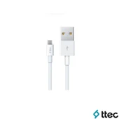 Ttec Smart Fast Charger 2.1A UsbA to Micro Kablolu Seyahat Şarj Aleti Set Beyaz - 2