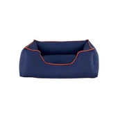 Pet Comfort Alpha  Köpek Yatağı Lacivert w Turuncu Biye M 80x65cm - 1