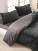 Merinos Eternity Fitilli 4 Parça Çift Kişilik Nevresim Takımı 200x220 Antrasit - 3